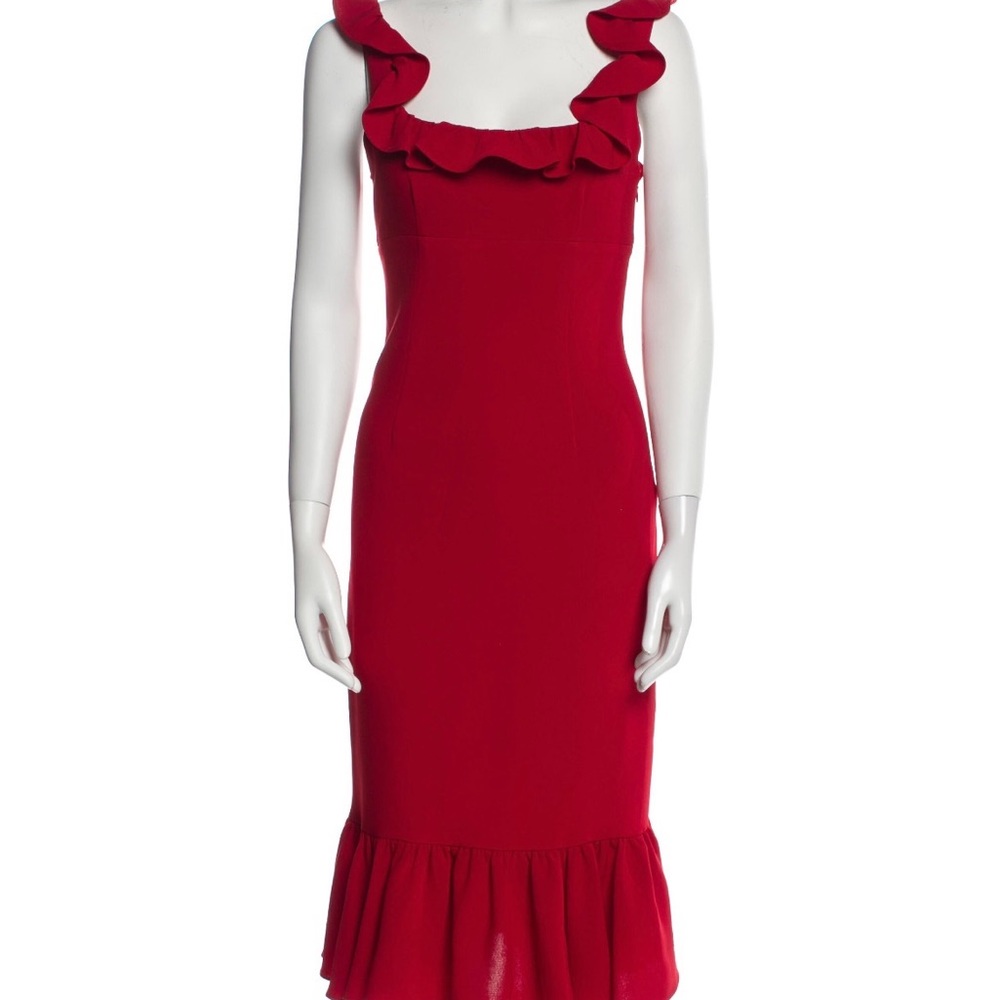 Cinq a sept red tank dress